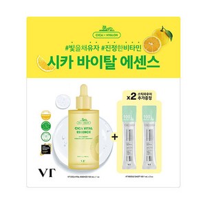 [기프트팩] VT 시카 바이탈 에센스 100ml +리들샷 100 스틱파우치 1ml 2개, 1개, 102g