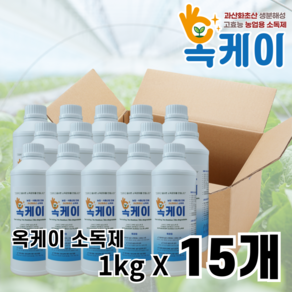 옥케이 과산화초산 농업용 소독제 1박스(1kg*15ea), 15개, 1kg