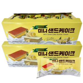 미니 샌드케이크 버터맛, 400g, 2개