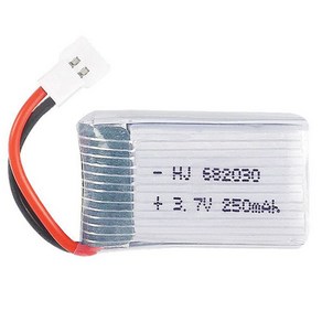 SYMA X11C X13 드론배터리 드론충전기 부품모음 모터, 02. (X11) 3.7v 250mah(MOLEX), 1개