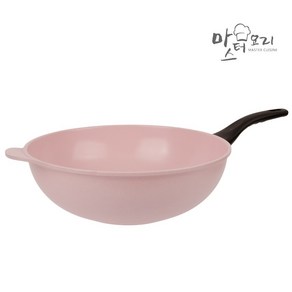 [한정수량할인] 국내산 PINK 세라믹 대형 궁중팬 32cm ( 평일 오후 2시 이전 주문 오늘발송가능 ), 1개