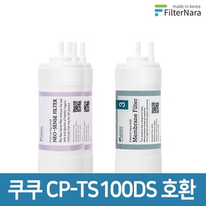 쿠쿠 인앤아웃 정수기 CP-TS100DS 프리미엄 호환 필터 8개월세트, 8개