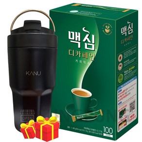 맥심 디카페인 커피믹스 100T + 올데이텀블러 증정, 100개입, 1개, 1.18kg