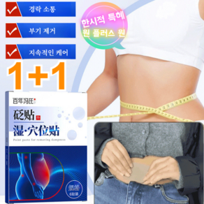 1+1 습기제거 혈자리 패치 경락 혈자리 책 수지침 혈자리책, (6매/박스)*2박스, 6장, 2개