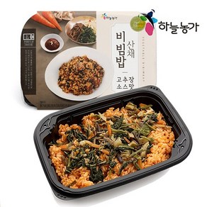 [하늘농가]산채비빔밥 고추장소스맛 215g x 5팩, 1세트, 1.075kg