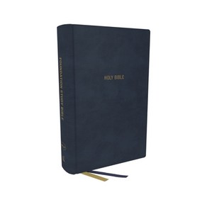 (영문도서) Nkjv Foundation Study Bible Lage Pint Leathesoft Blue Red Lette Comfot Pint: Holy... Imitation Leathe, Thomas Nelson, English, 9780785261179