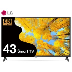 LG전자 43인치 109cm 4K UHD 스마트TV HDR OTT 넷플릭스 43UQ7500, 방문설치, 스탠드형, 43UQ7500/수도권, 109cm(43인치)