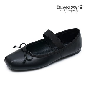 베어파우(BEARPAW) ODETTE 리본 밴드 메리제인 플랫슈즈 K2815001QA-W