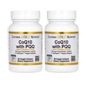 캘리포니아 골드 뉴트리션 코큐텐 100mg Califonia Gold Nutition CoQ10 100mg, 60정, 2개