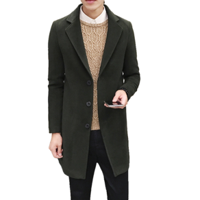 가을 겨울 남성용 슬림 롱 코트 men's ovecoat 하늘비즈 A31 X767H828