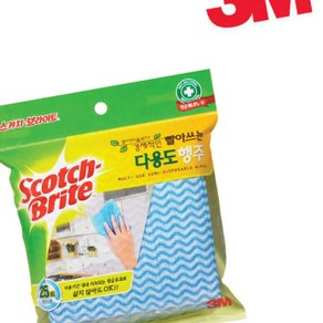 3M 청소필수품 3M 빨아쓰는 행주 10매입 주방 청소에 적합한 구성, 1세트, 중