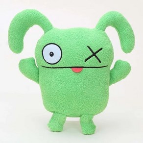 Uglydoll 어글리돌 키링 봉제 인형 괴물 몬스터 못생긴 동물 12cm 18cm 가방고리 열쇠고리, 18cm 그린