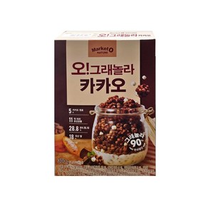 마켓오네이처 오 그래놀라 카카오 시리얼, 300g, 6개