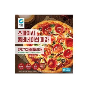 청정원 스파이시 콤비네이션 피자, 4개, 340g