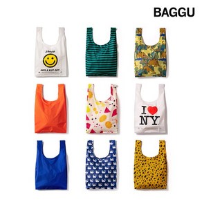 BAGGU 바쿠백 에코백 장바구니 스탠다드, 일렉트릭 샤프론, 1개