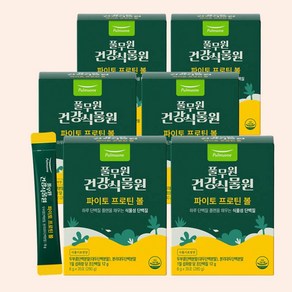 [풀무원건강식물원] 파이토 프로틴 볼 식물성 단백질 파우더 볼 간식, 6박스, 280g