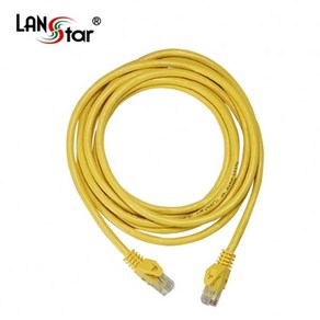 라인업시스템 라인업시스템 LANSTAR CAT.6 UTP 고급 랜케이블 다이렉트 노랑 (LS-6UTPD-2MY 2m), 상세페이지 참조, 1개