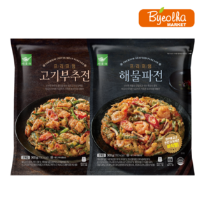 사옹원 프리미엄 해물파전 300g + 고기부추전 300g, 1세트, 600g