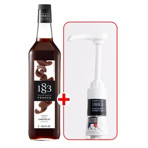 1883 초코 시럽 1000ml+1883 범용 시럽 펌프 화이트 세트