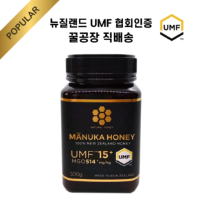 뉴질랜드 마누카꿀 내추럴허니 UMF15 500g, 1개