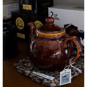 [공식수입사 국내직배송] 런던포터리 티팟 London Pottey Globe 2 cup filte teapot 550ml, 브라운