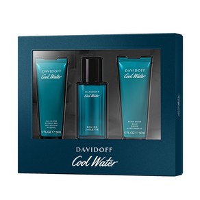 [공식수입원] 다비도프 쿨워터 EDT 세트(EDT 40ml+샤워젤 50ml+애프터쉐이브밤 50ml)