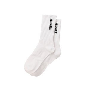 키너블(KEENABLE) Basic line light weight cew socks 3PACK (White) 양말 헬스양말 운동양말 두꺼운양말 짐웨어 운동복, MAN, 3개