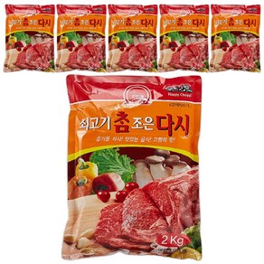 초야식품 쇠고기 참조은 다시, 2kg, 6개