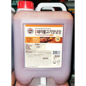 매콤돼지불고기양념 백설 10kg 업소용 대용량 갈비양념, 1개