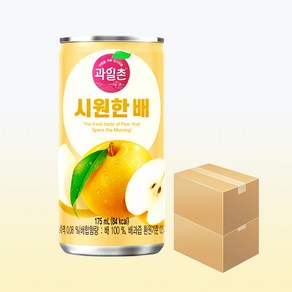 과일촌 시원한 배 175ml x 60캔 (2박스)/해태 배음료, 60개