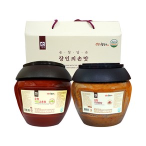 기픈샘 순창 매실고추장 된장 세트, 4kg, 4박스