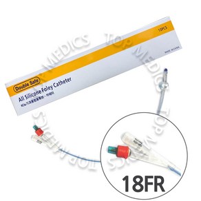 가주 폴리카테터 2way 18FR 도뇨관 소변줄, 10개