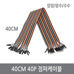 싸이피아 40CM 점퍼케이블 40P 암암/암수/수수 점퍼선