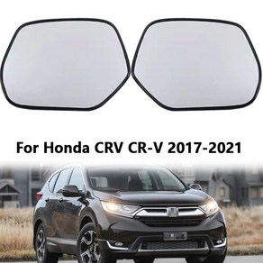 호환용 혼다 CRV CR - V 2017 2018 2019 2020 2021 윙 문짝 사이드 미러 가열 렌즈 백미러 유리, 2.1PC Left, 1개