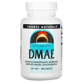 소스내추럴스 DMAE 다이메틸아미노에탄올 351mg 200정, 1개