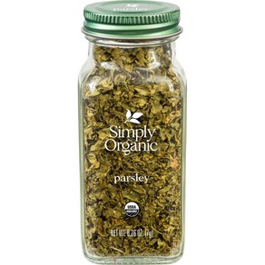 Simply Oganic Pasley Flakes 0.26-Ounce Ja Fesh Geen-Leafy Taste Vibant Colo Italian Pa, 1개, 7g