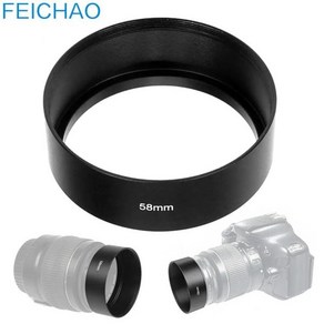 카메라 렌즈후드 호환 캐논 니콘 소니 DSLR 카메라 렌즈 보호기 범용 메탈 후드 40.5mm 49mm 52mm 77mm, 06 62mm, 1개