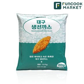 펀쿡 순살 대구 생선까스, 2개, 1.6kg