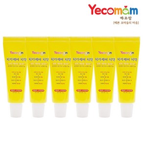 예꼬맘 주니어 소형 치약 15g 3단계 6개입 불소, 1개, 15ml