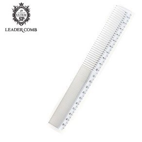 LEADERCOMB PURE 123 리더콤 전문가용 꼬리빗, 퓨어화이트, 1개