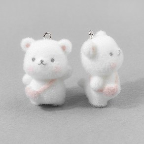 비즈아이 [6628-27]후로킹펜던트 가방곰 22x31mm 1개