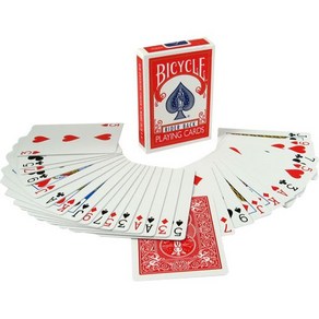 마술카드 바이시클카드(bicycle cad invisible deck) 관객이 선택한 카드만 뒤집어져 있습니다.