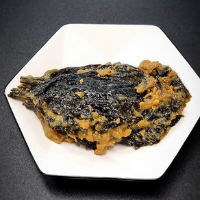 [밥앤찬] 맛있는 된장깻잎 장아찌 400g 전통수제방식 별미, 1개