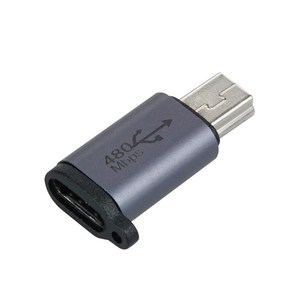 IH699 Coms USB C타입 to 미니 5핀 변환 젠터 / Type-C (F) to Mini 5Pin (M) 구형 스마트폰 카메라 충전, 1개