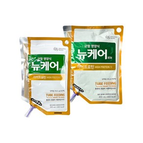 대상웰라이프 뉴케어 하이프로틴 RTH 파우치 300ml 400ml x 20팩 경관식 피딩줄 포함, 20개