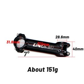 우노스템 (UNO) UNO Stem-7 도 자전거 스템 17 초경량 MTB 31.8mm 핸들 바 35 60-130mm 합금, 1개, 7) 120mm 7 degee