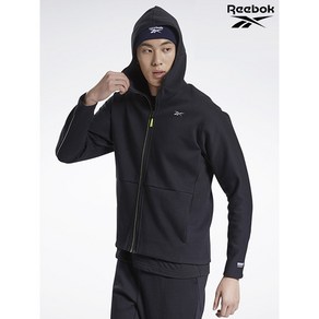 리복 Reebok남성 블랙 DMX KNIT FZ 후디