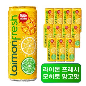 라이몬 프레쉬_망고 맛. 라임 레몬 망고, 12개, 330ml