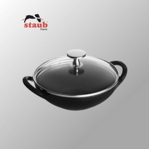 Staub 스타우브 베이비 웍 블랙 16cm 주방계 명품 조리기구, 1개