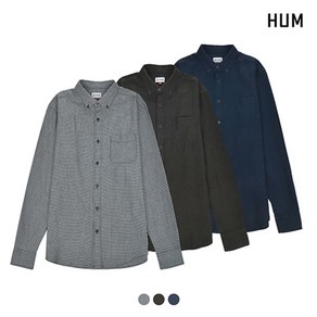 HUM HUM 남) 플란넬 코튼 체크 셔츠(H173H211A)